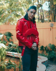 RED RIVIERA SHARKMOUTH CROSSBODY