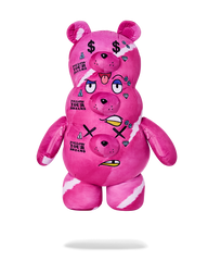 THE 3 HEADED BEAR PLUSH TEDDYBEAR BACKPACK