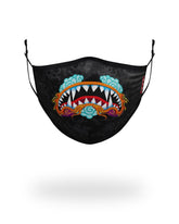 ADULT DRAGON SHARK FORM FITTING FACE MASK