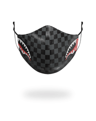 SHARKS IN PARIS (GRAY) VEGAN LEATHER FACE MASK