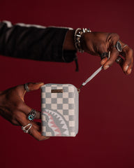 KNIT SHARKS IN PARIS IN CREAM WALLET