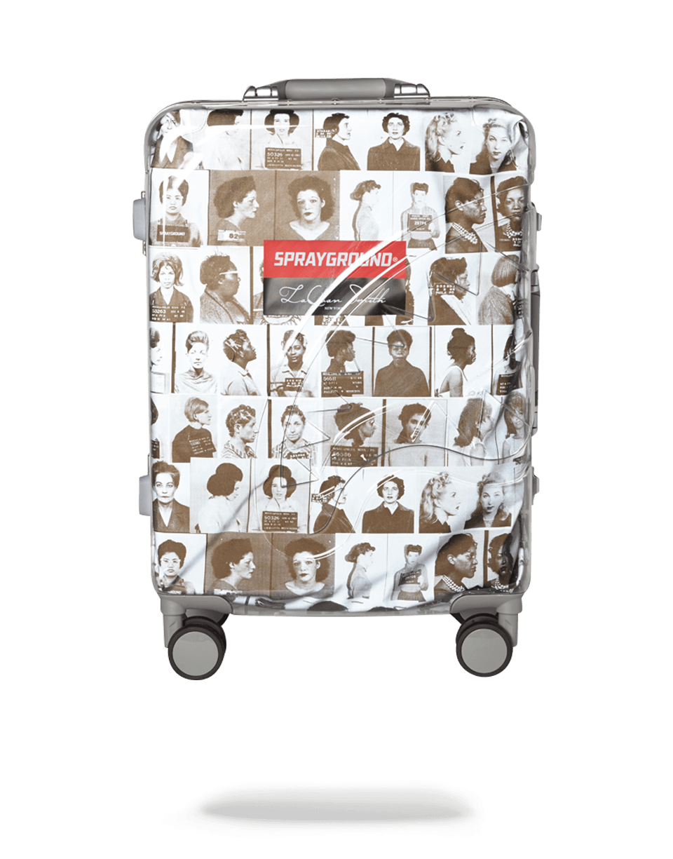 LAQUAN SMITH EMBOSSED CLEAR 3M CARRY-ON