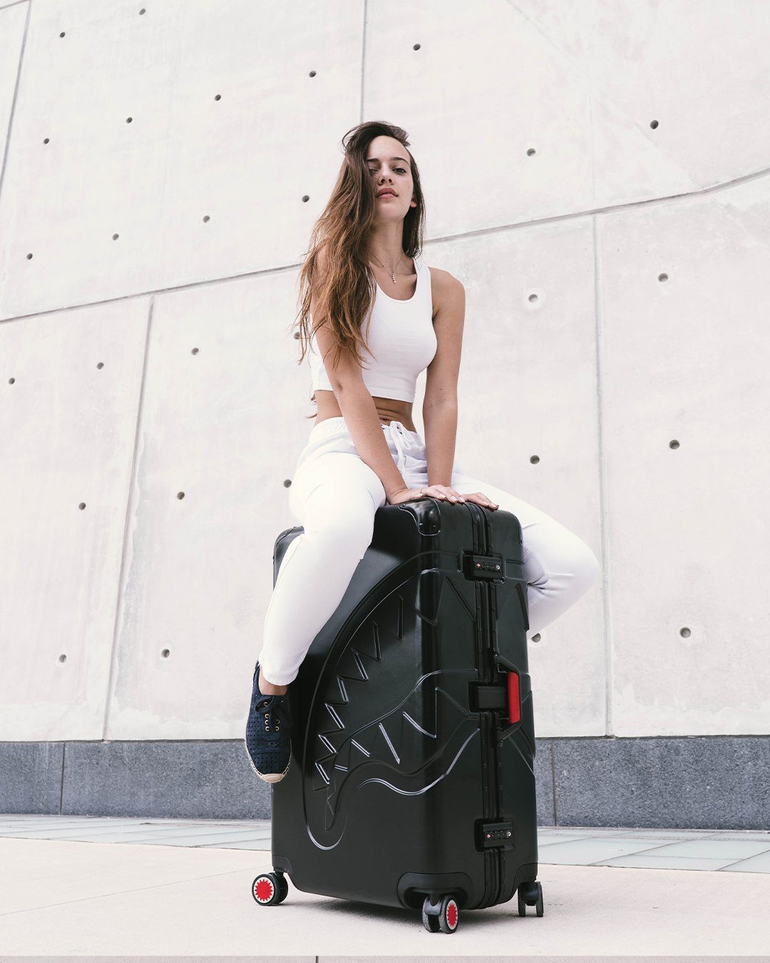 SHARKITECTURE MOLDED 2 PC LUGGAGE SET