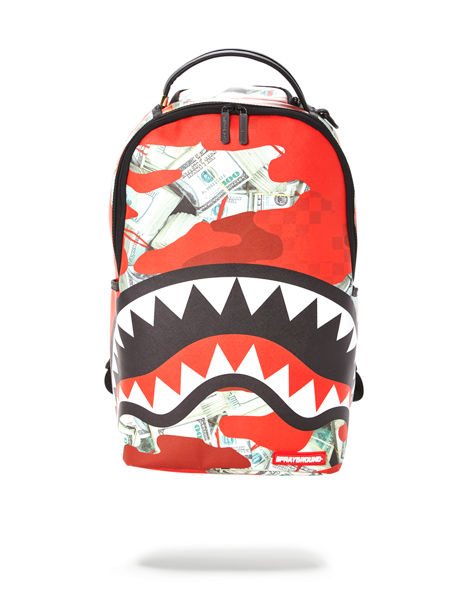 MONEY CAMO (RED) BACKPACK