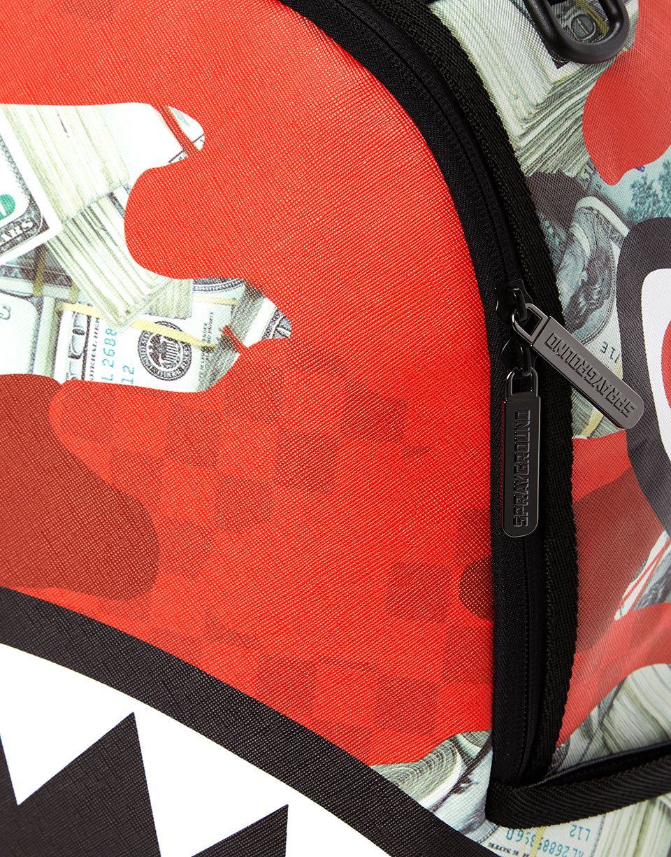 MONEY CAMO (RED) BACKPACK