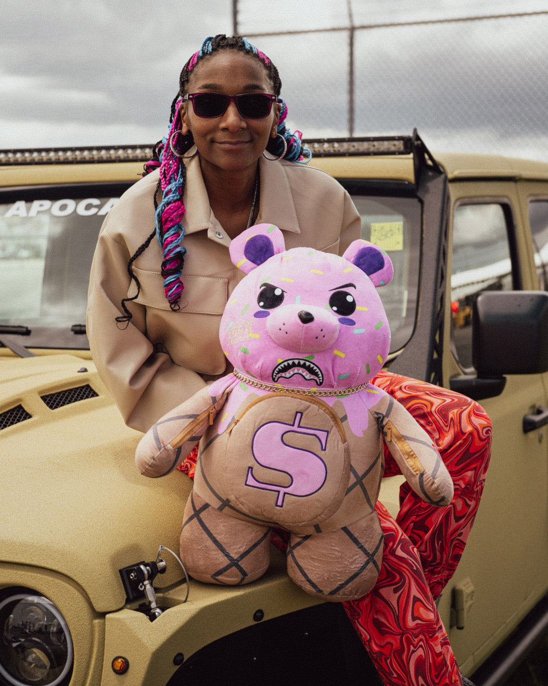 I SCREAM MONEYBEAR TEDDYBEAR BACKPACK