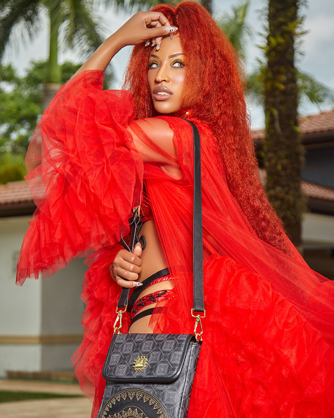 OBSIDIAN STUNNER A.i.6 SANDFLOWER COLLAB LARGE SLING