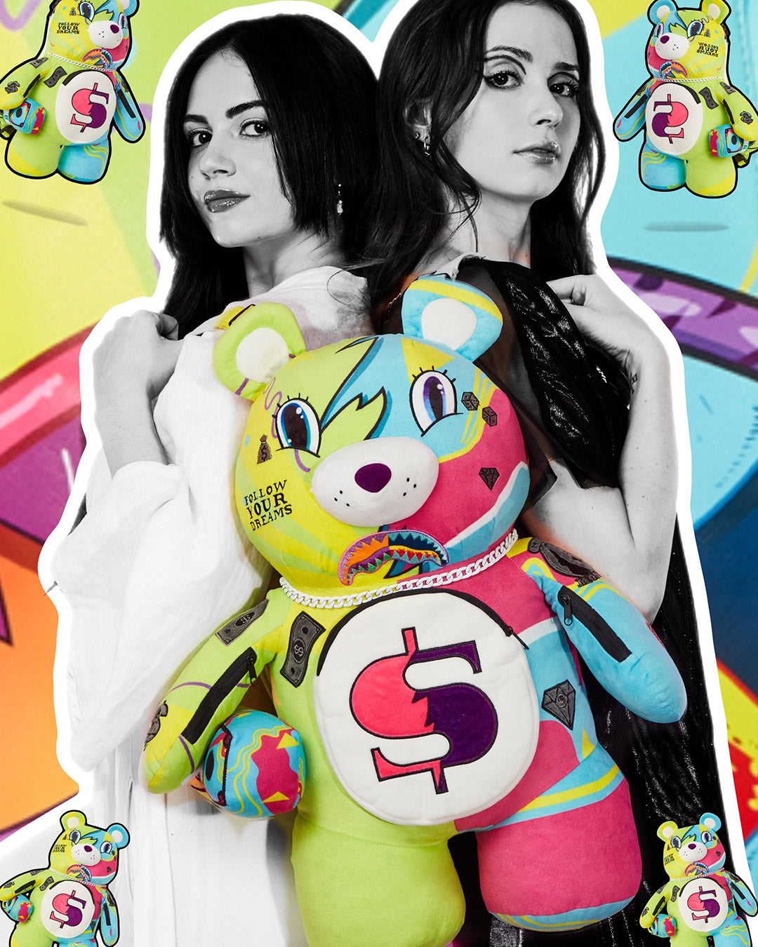 SUPER WEIRD MONEYBEAR TEDDYBEAR BACKPACK