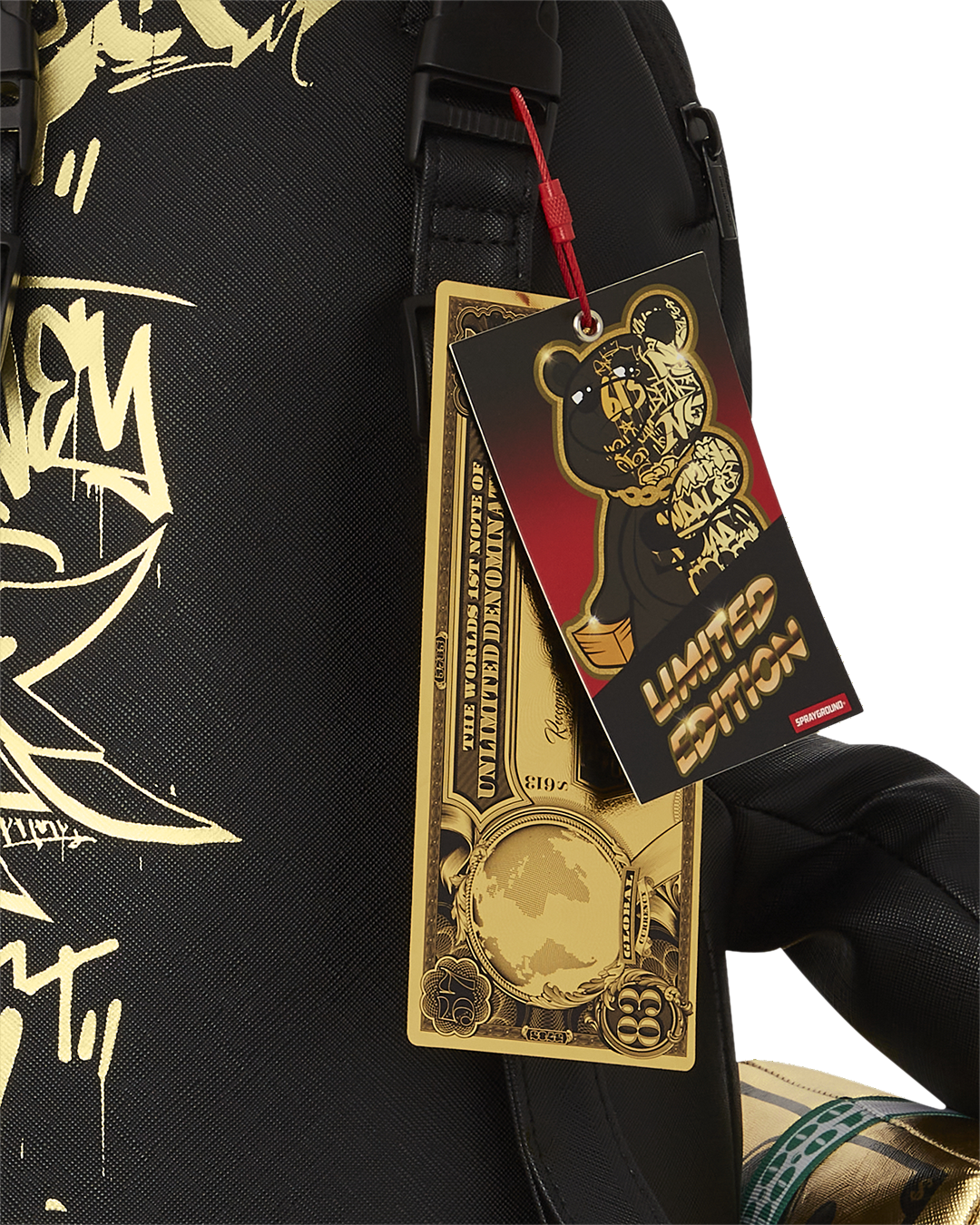 HALF GRAFF GLIDE MONEYBEAR TEDDYBEAR BACKPACK