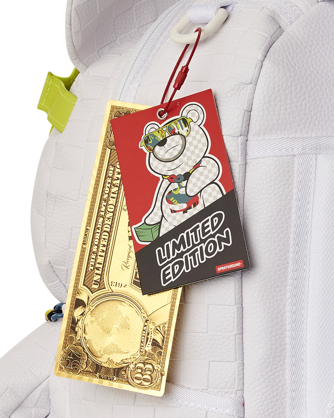 SHOW UP SHOW OUT MONEYBEAR TEDDYBEAR BACKPACK