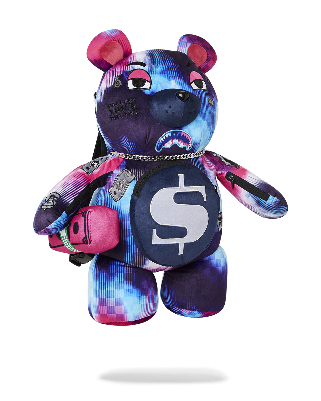 SHARKCLUB ELECTRONICA MONEYBEAR TEDDYBEAR BACKPACK