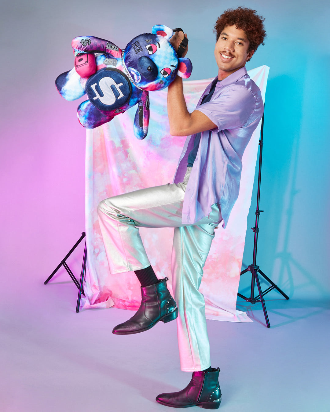 SHARKCLUB ELECTRONICA MONEYBEAR TEDDYBEAR BACKPACK