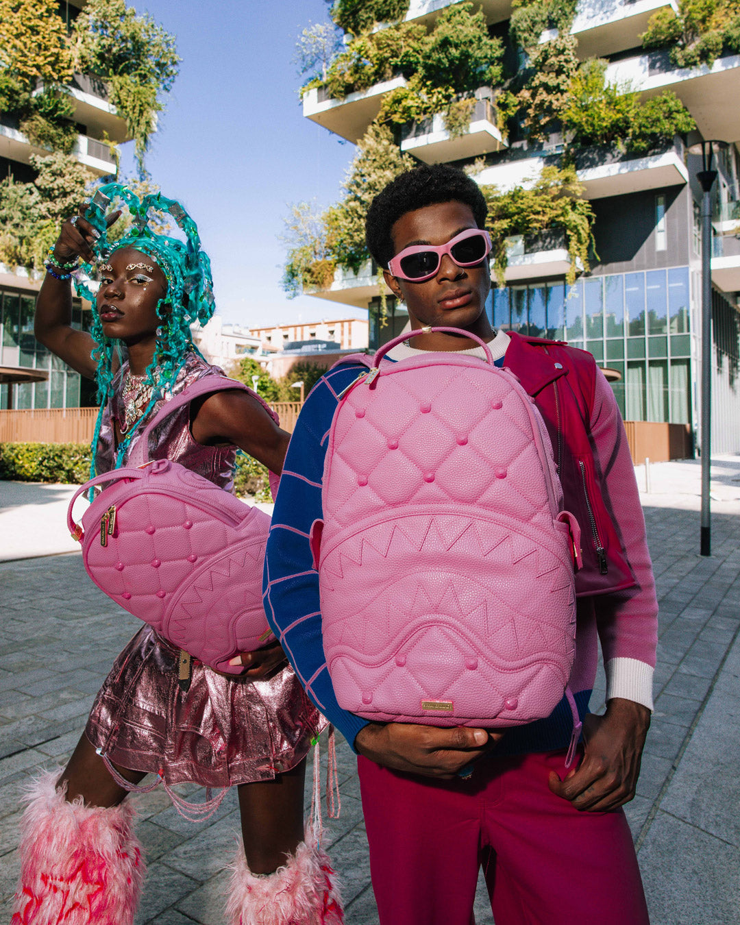 SORBET STUNNA BEAR STUD BACKPACK