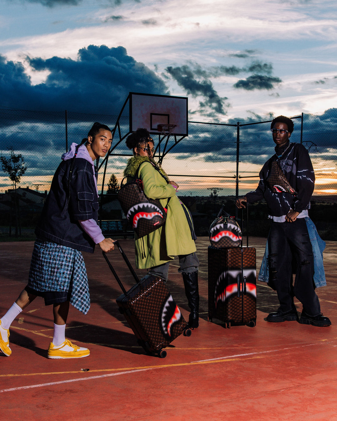 SHARKS IN PARIS BLUR EFFECT BACKPACK