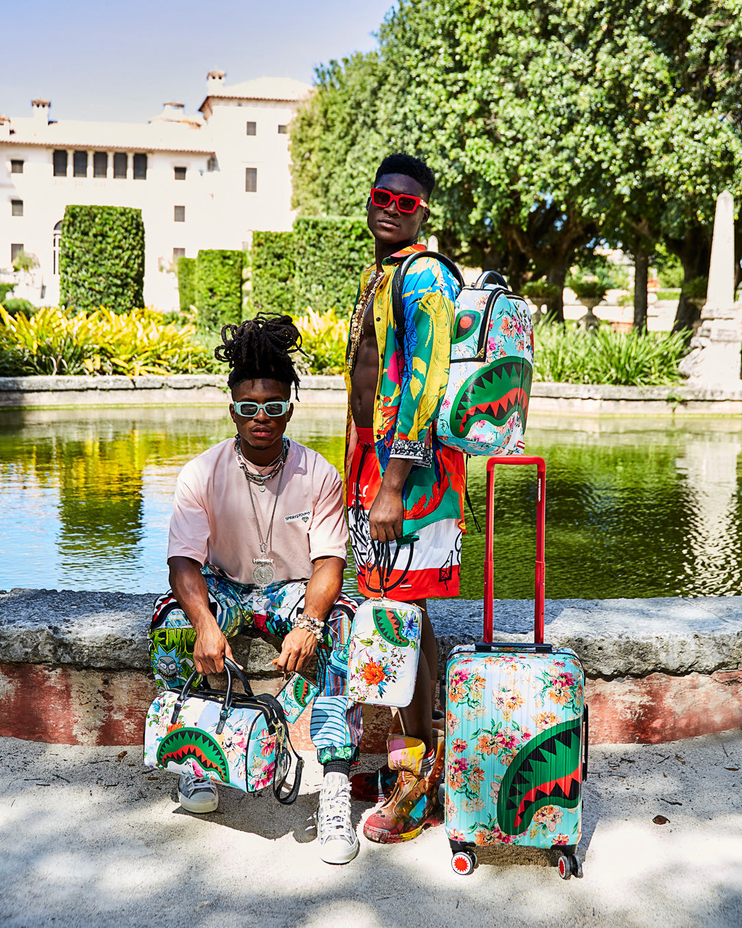 THE SANCTUARY SHARKNAUTICS HARDSHELL CARRY-ON LUGGAGE