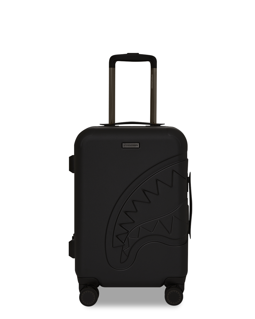 REALITY CHECK SHARKITECTURE CARRY-ON JETBLACK LUGGAGE (GUNMETAL HARDWARE)