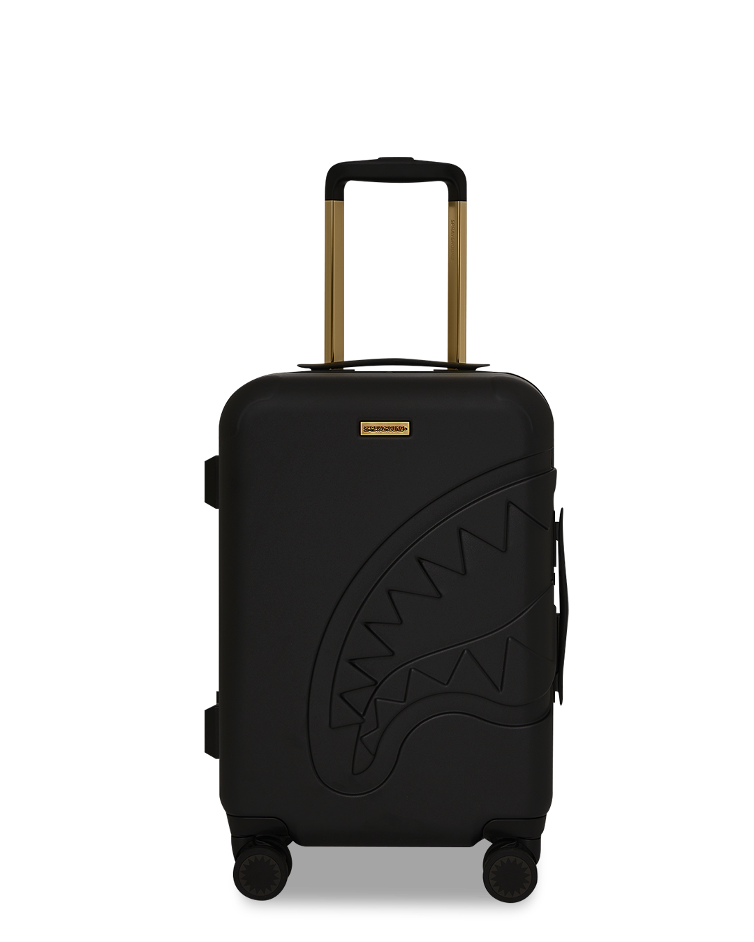 REALITY CHECK SHARKITECTURE CARRY-ON JETBLACK LUGGAGE (GOLD HARDWARE)