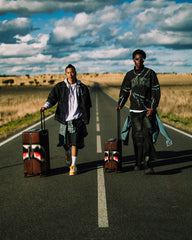 SHARKS IN PARIS BLUR EFFECT CARRY-ON LUGGAGE