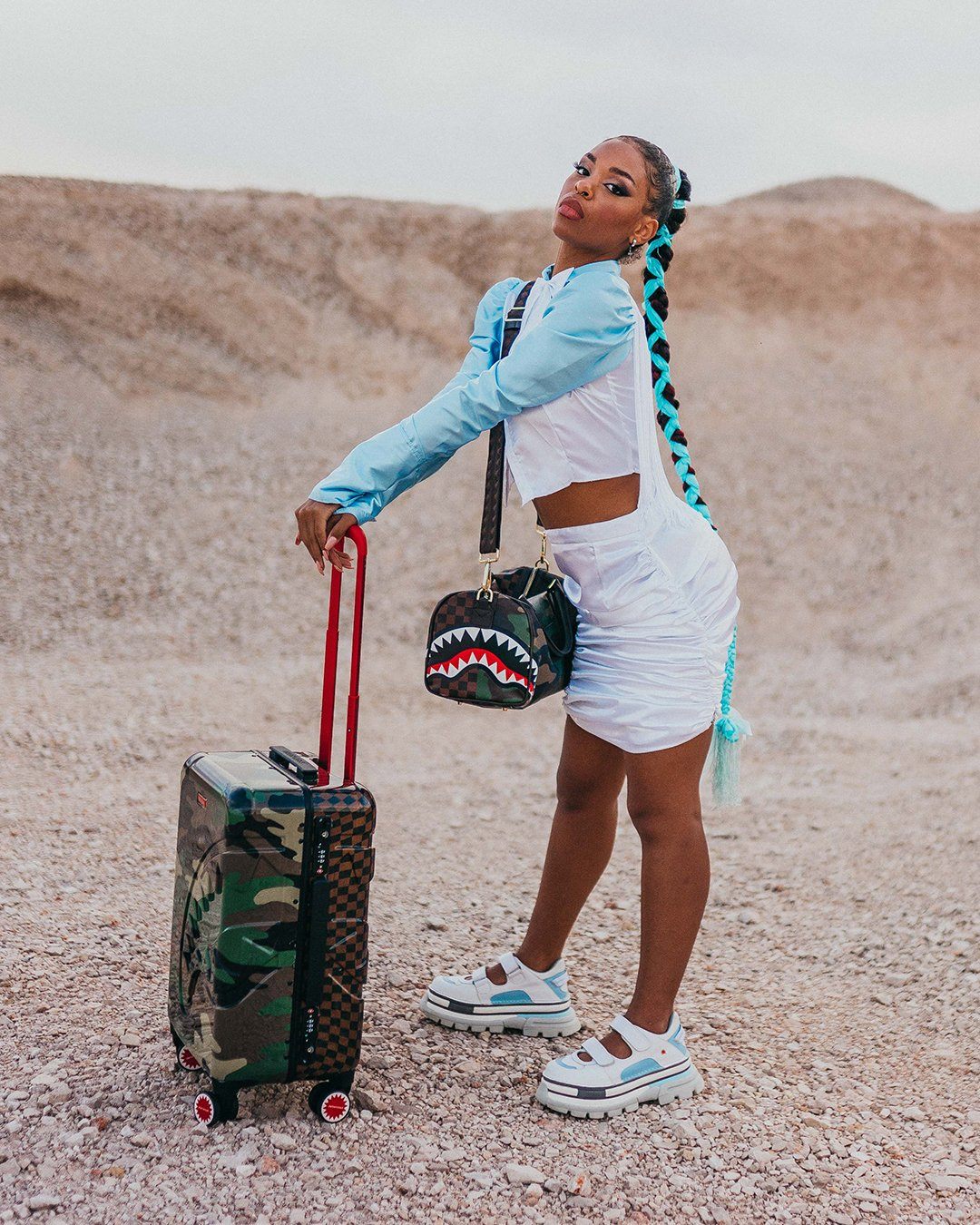 JUNGLE PARIS 21.5” CARRY-ON SHARKITECTURE LUGGAGE