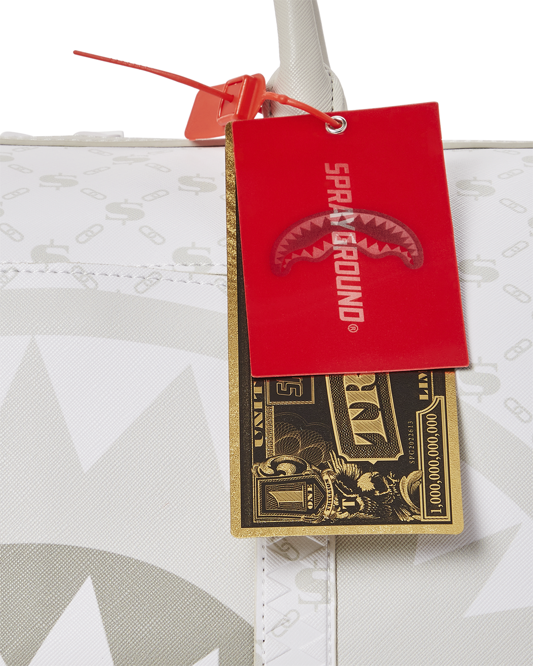 MONEY PATTERN POWDER MINI DUFFLE