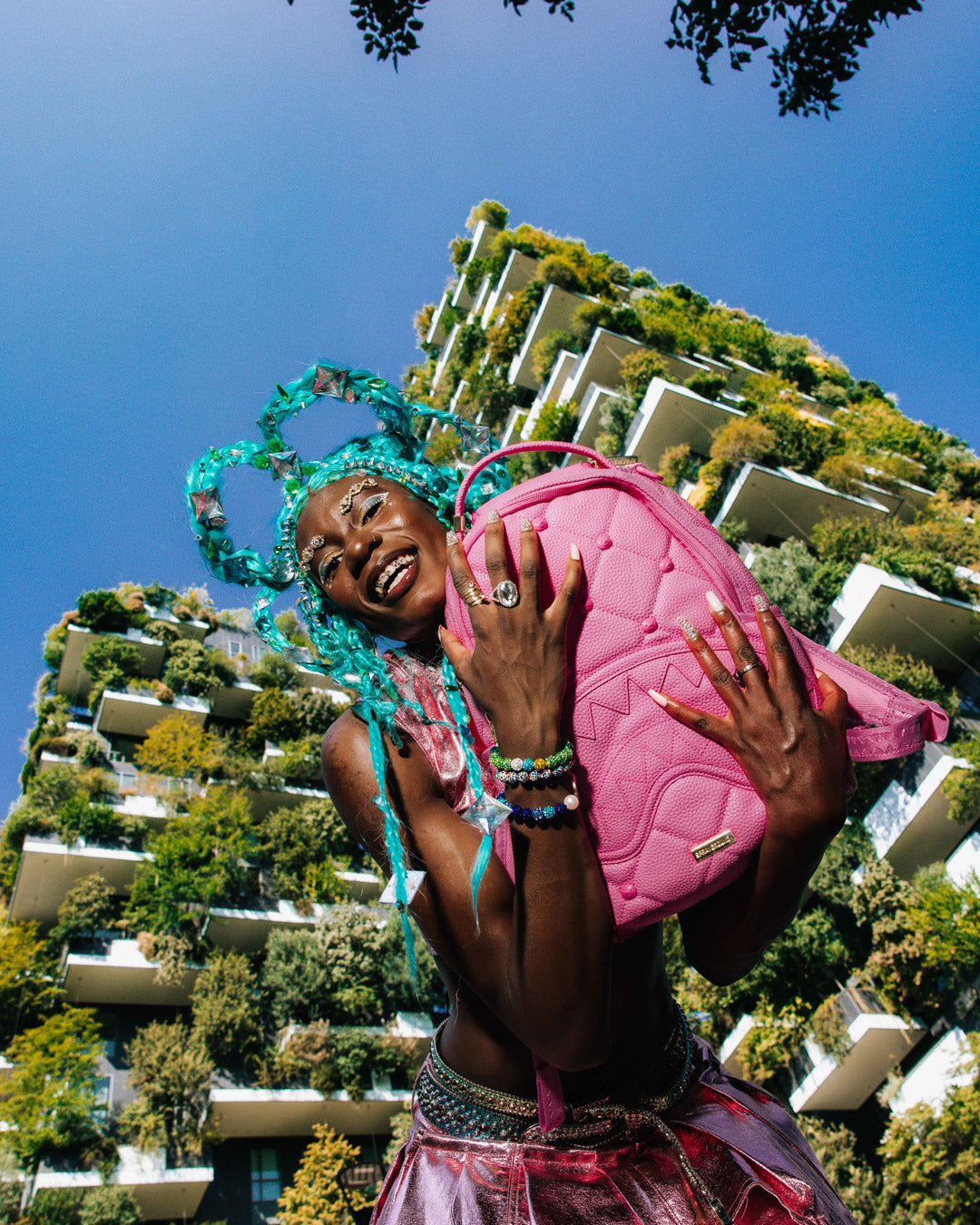 SORBET STUNNA BEAR STUD MINI BACKPACK