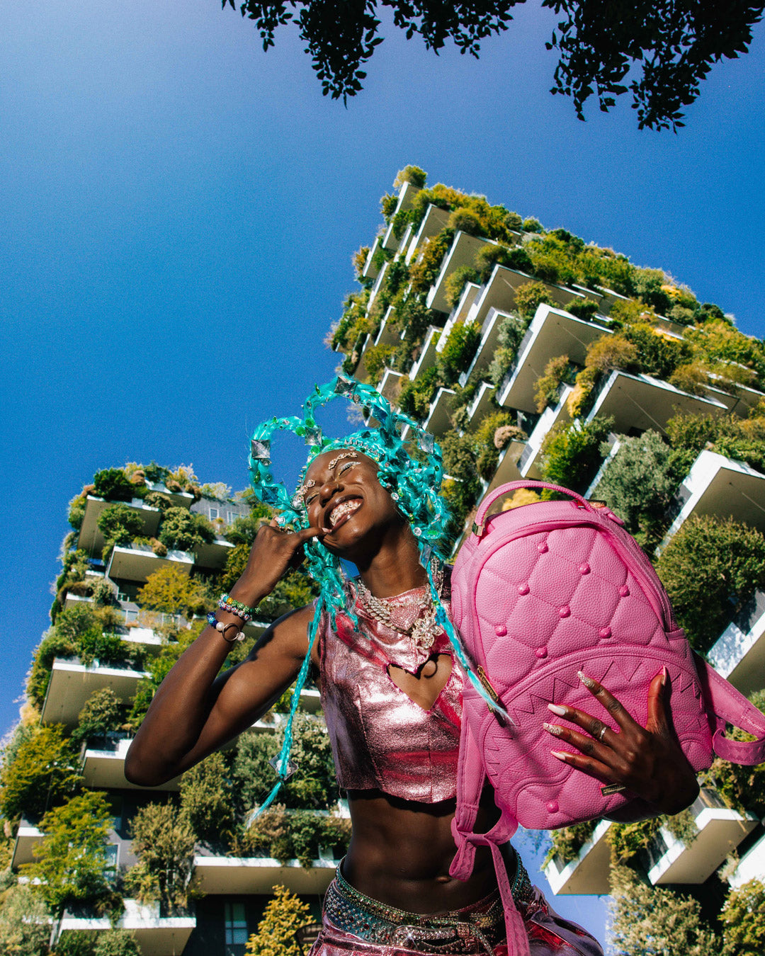 SORBET STUNNA BEAR STUD MINI BACKPACK