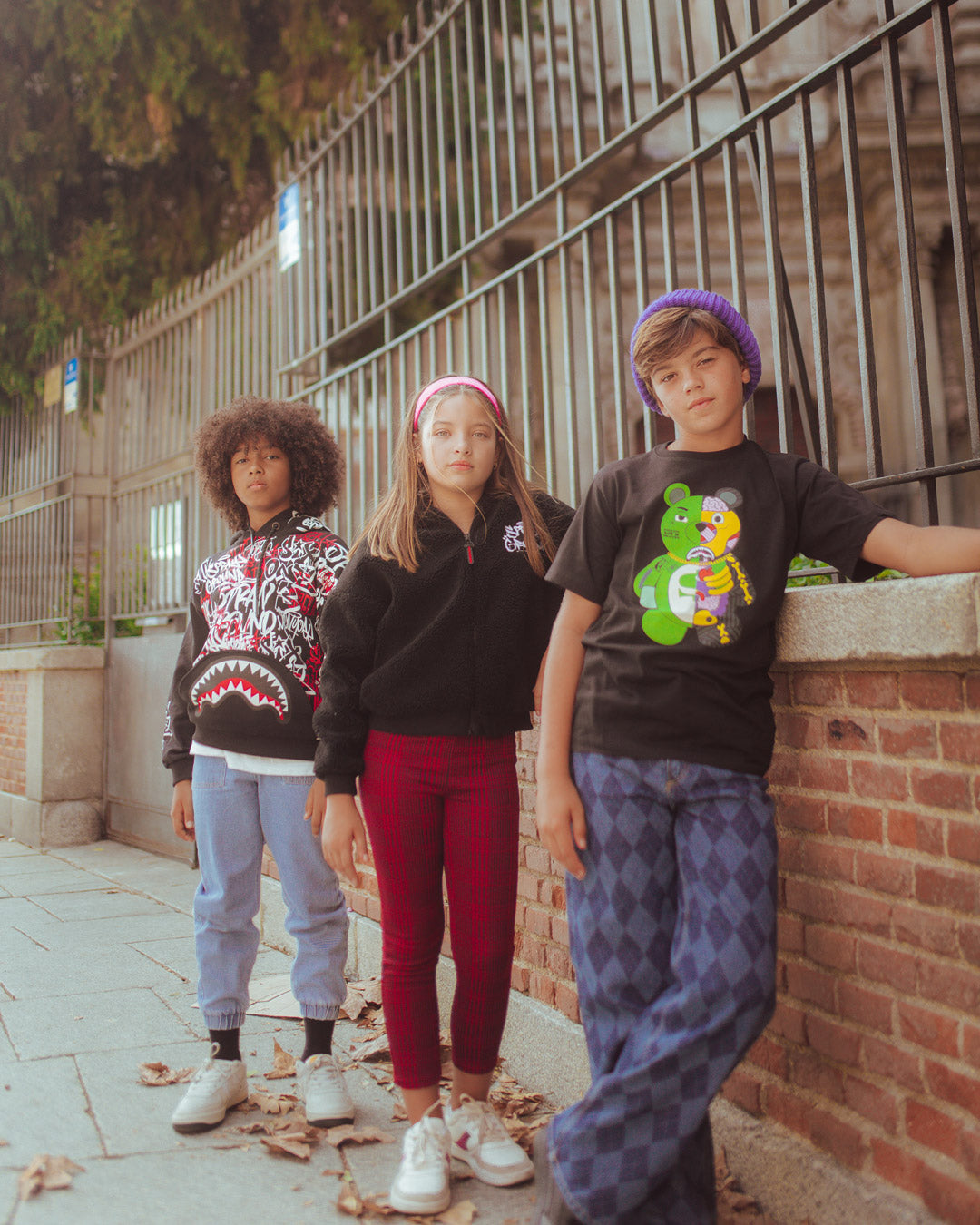 YOUTH ANATOMY BEAR T-SHIRT BLACK