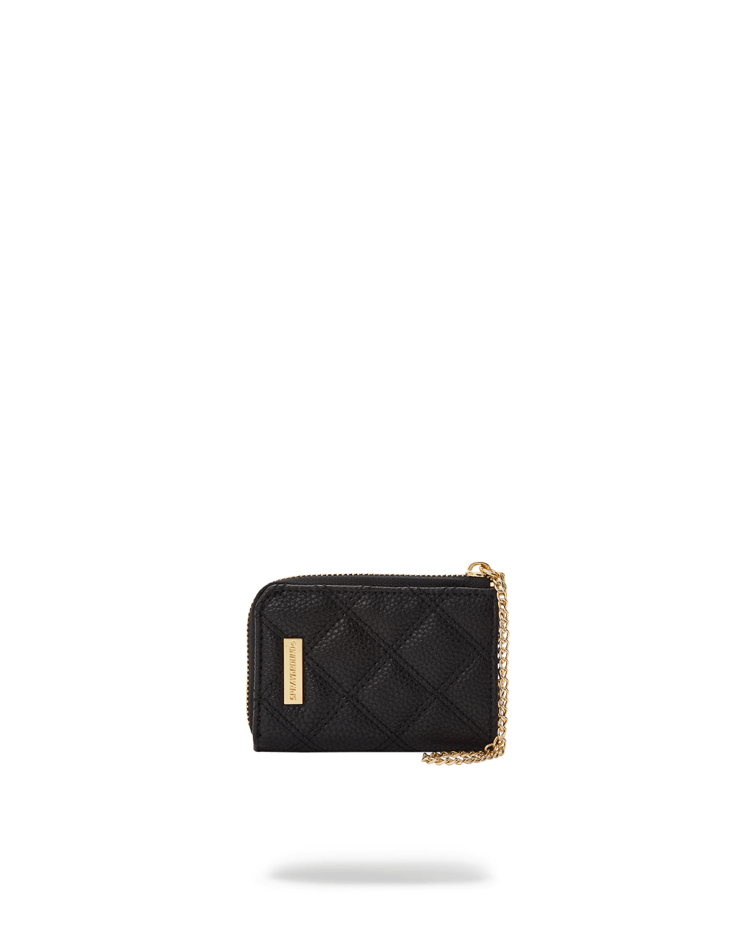 NOIR QUILT GOLD CHAIN SHARK WALLET