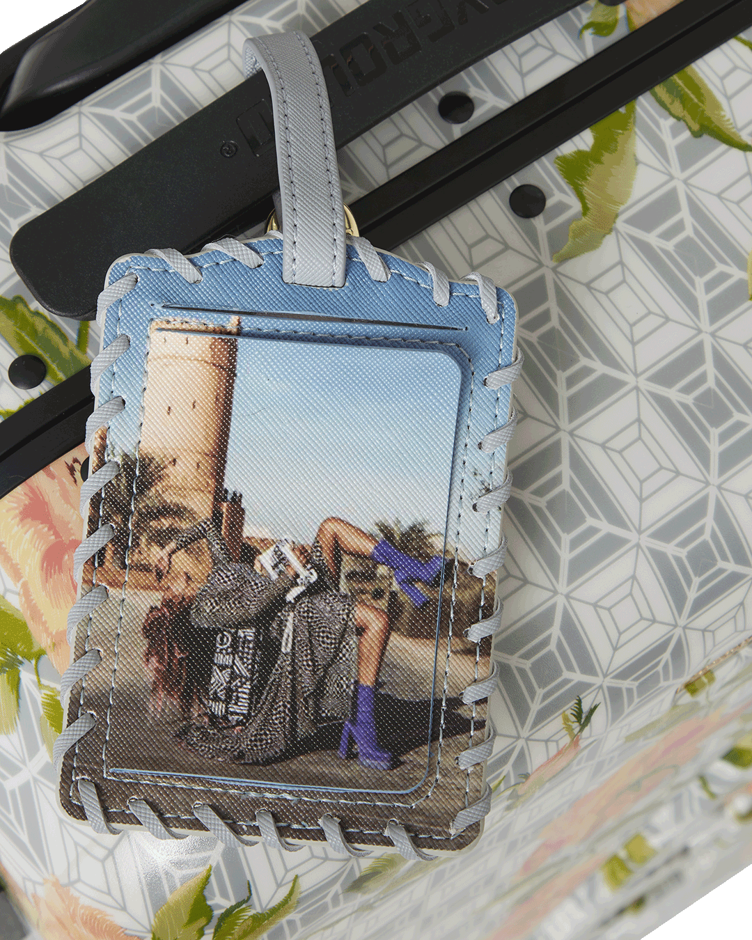 A.I. AFRICAN INTELLIGENCE ELEGANT ENERGY SHARKITECTURE CARRY-ON LUGGAGE - SANDFLOWER COLLAB