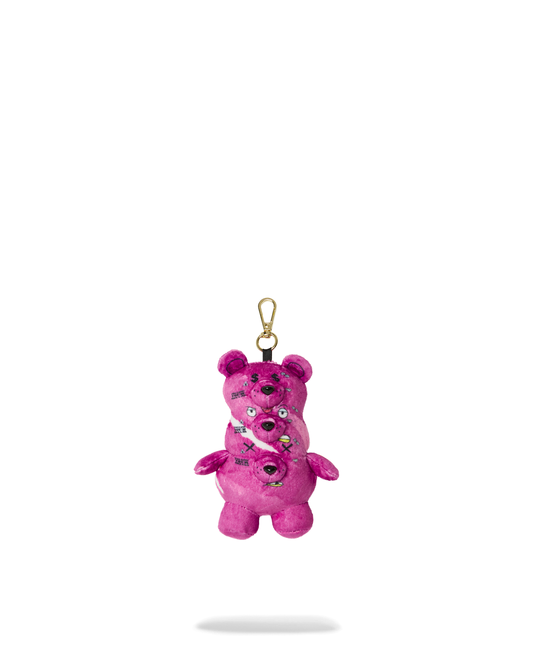 TRIPLE PINK BEAR KEYCHAIN