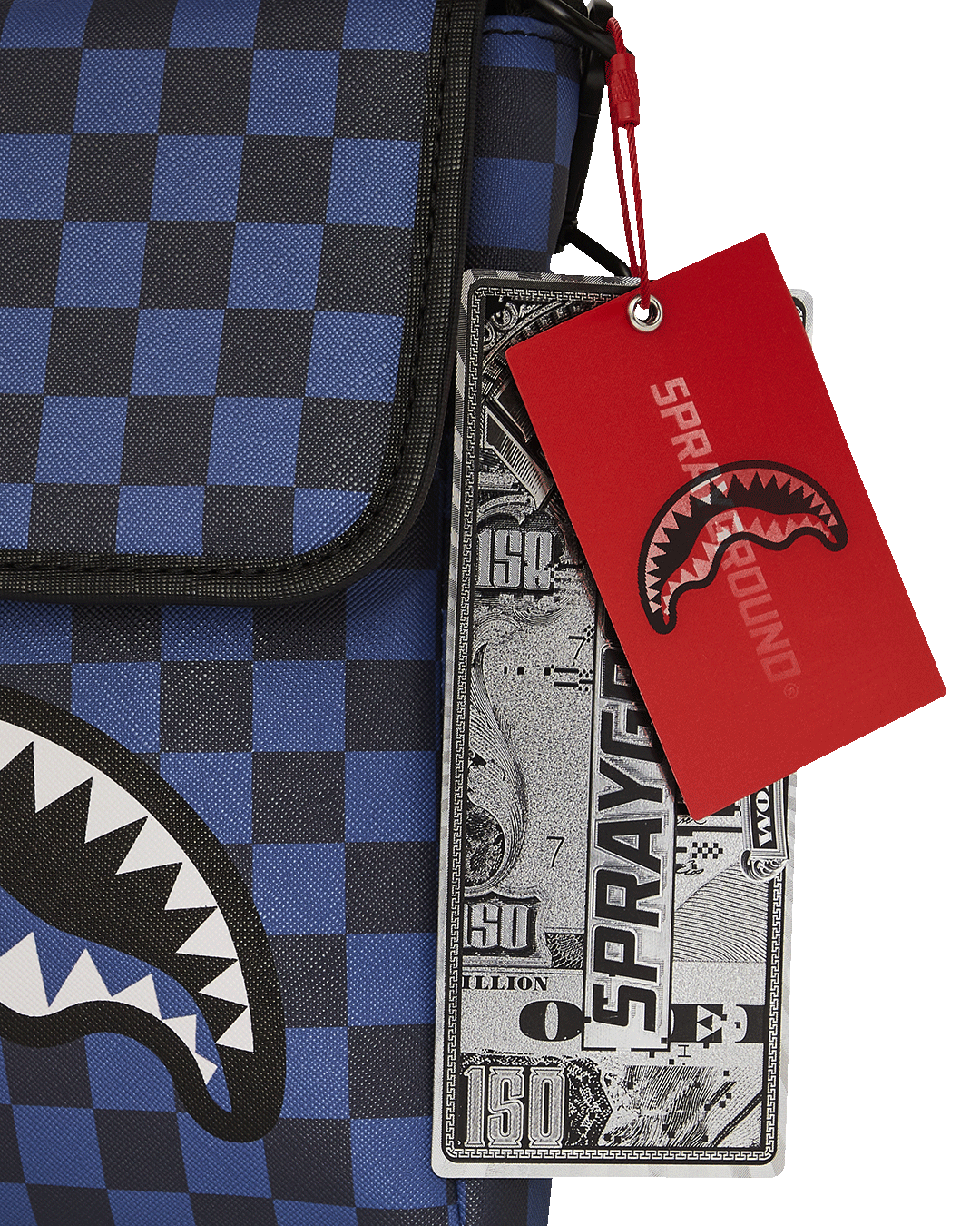 MIDNIGHT MAGIC SHARKS IN PARIS MESSENGER SLING BAG
