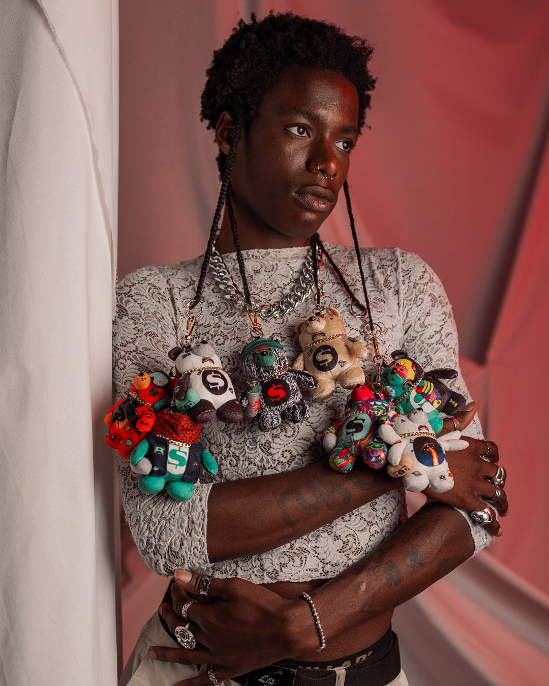 LIL X-RAY BEAR KEYCHAIN