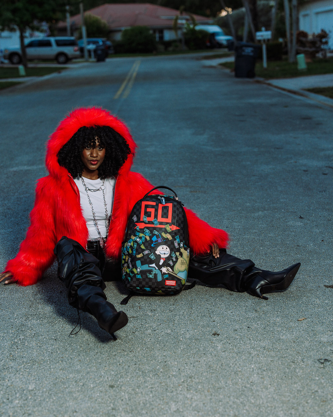 MONOPOLY WHEEL BARREL BACKPACK